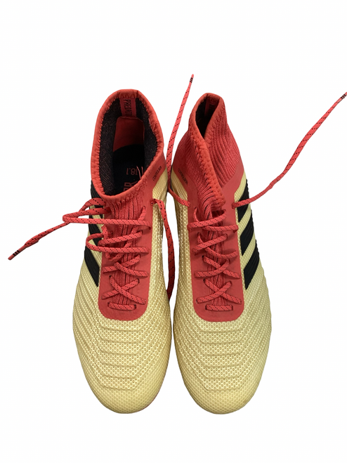 Vist Large View of Product Image Which is Used Adidas PREDATOR 18.1 Soccer Cleats Red And White Senior 6