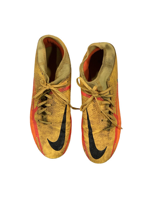 Vist Large View of Product Image Which is Used Nike AIR ZOOM MERCURIAL Soccer Cleats Texas Orange Senior 8.5