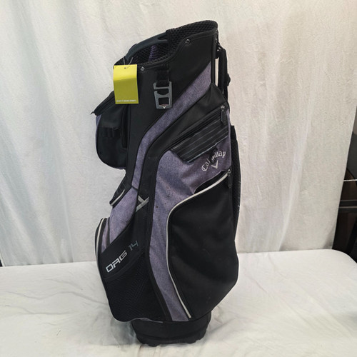 Vist Large View of Product Image Which is Used Callaway ORG 14 Womens Cart Bag Black And Purple