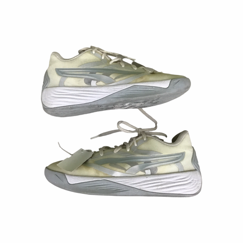 Vist Large View of Product Image Which is Used Puma Basketball Shoes W White Youth 06.5