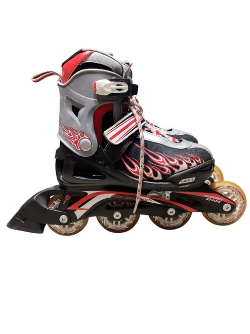 Vist Large View of Product Image Which is Used Bladerunner TWIST  4-7 Junior Rec Fitness Skates Black Adjustable