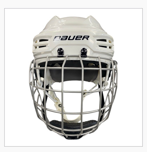 Vist Large View of Product Image Which is Used Bauer IMS 5.0 HELMET Helmet Cage Combo White MD