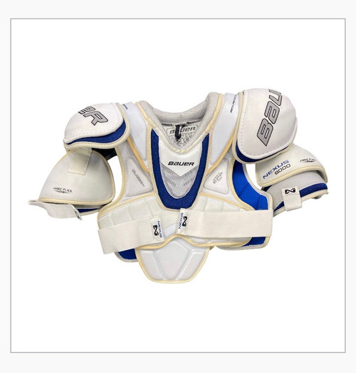 Vist Large View of Product Image Which is Used Bauer NEXUS 8000 Senior Shoulder Pads LG