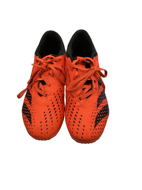 Vist Large View of Product Image Which is Used Adidas Soccer Indoor Shoes Orange Senior 7