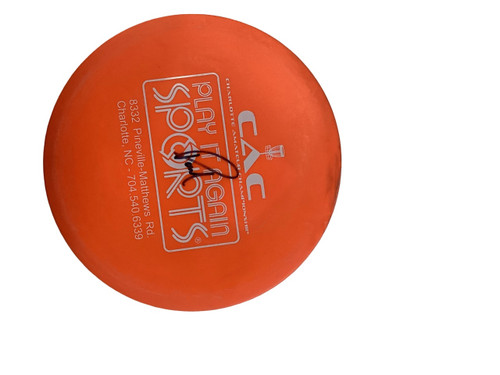 Vist Large View of Product Image Which is Used Innova DX PIAS CAC Disc Golf Mid Range Orange
