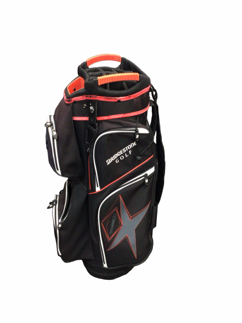 Vist Large View of Product Image Which is Used Bridgestone TOURB Mens Cart Bag Black