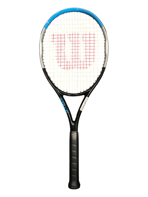 Vist Large View of Product Image Which is Used Wilson ULTRA Adult Tennis Racquet Black 4 3/8"