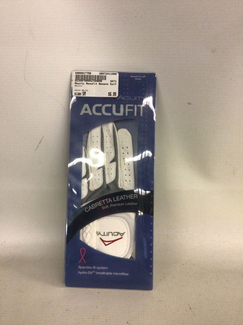 Vist Large View of Product Image Which is Used Acuity Womens Golf Glove White SM