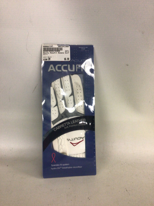 Vist Large View of Product Image Which is Used Acuity Womens Golf Glove White SM