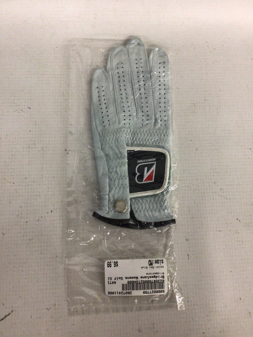 Vist Large View of Product Image Which is Used Bridgestone Womens Golf Glove Sky Blue MD
