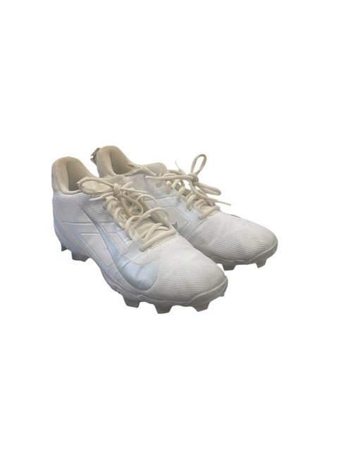 Vist Large View of Product Image Which is Used Nike FN0028-101 BB/SB Cleats White Youth 11.5
