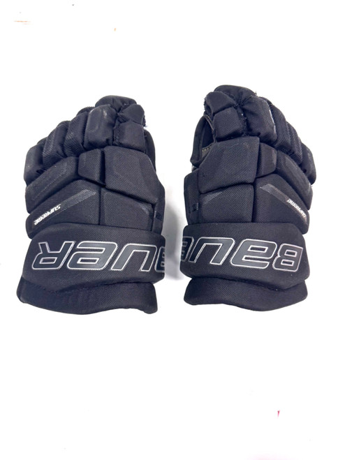 Vist Large View of Product Image Which is Used Bauer M3 Junior Gloves Black 10"