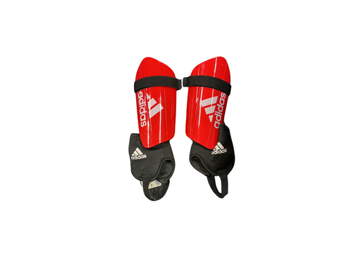 Vist Large View of Product Image Which is Used Adidas Soccer Shin Guards Adult Red LG
