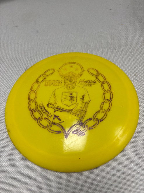 Vist Large View of Product Image Which is Used Westside TOURNAMENT X UNDERWORLD Disc Golf Mid Range Yellow