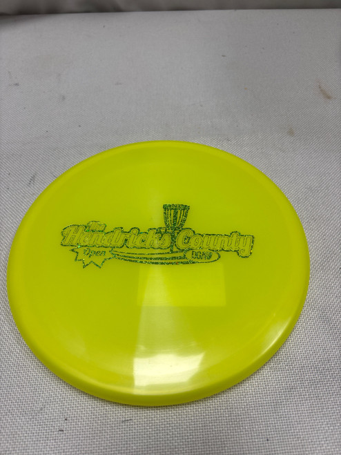 Vist Large View of Product Image Which is Used DGA THE HENDRICKS COUNTY OPEN Disc Golf Mid Range Yellow