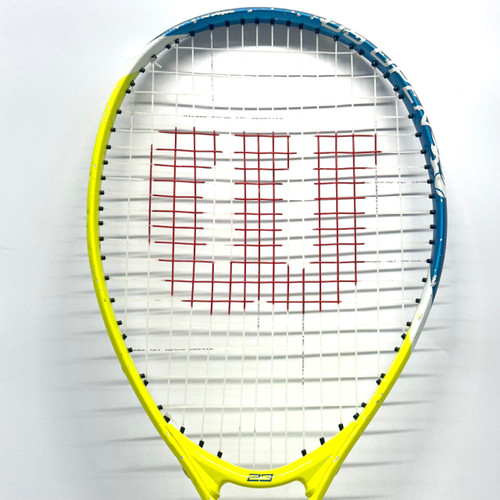 Vist Large View of Product Image Which is Used Wilson US OPEN 19 Junior Tennis Racquet Neon Green 23"