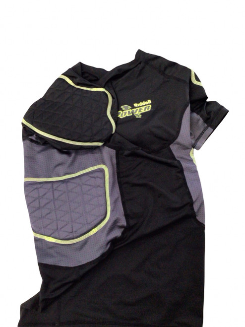 Vist Large View of Product Image Which is Used Riddell POWER PADDED SHIRT FB Top Adult Black SM