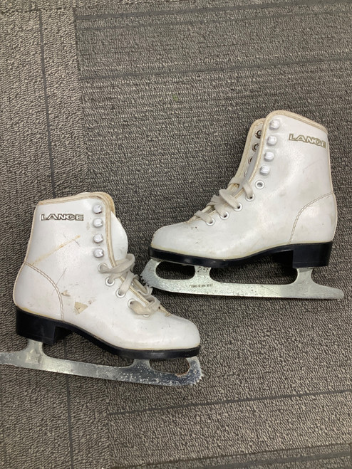 Vist Large View of Product Image Which is Used Lange FIGURE Girls Figure Skate White Youth 11.0