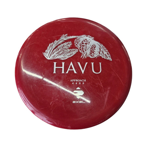 Vist Large View of Product Image Which is Used EXEL HAVU PUTTER Disc Golf Putter Red