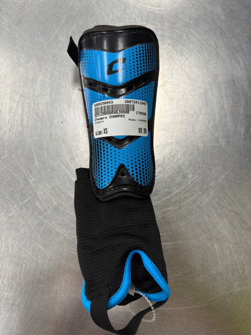Vist Large View of Product Image Which is Used Champro CHAMPRO Soccer Shin Guards Adult None XS