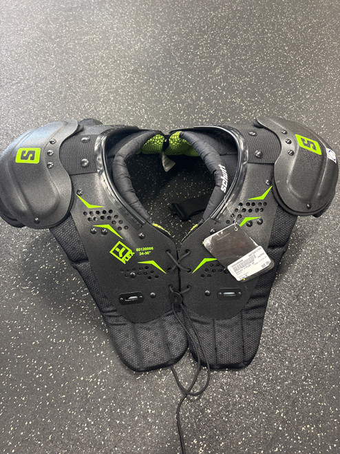 Vist Large View of Product Image Which is Used Schutt Y-FLEX SP FB Shoulder Pads Black XL