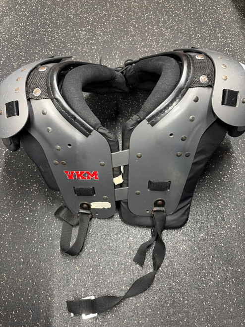 Vist Large View of Product Image Which is Used YKM SP YOUTH LARGE FB Shoulder Pads Grey LG
