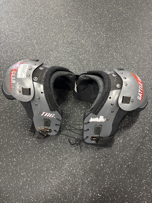 Vist Large View of Product Image Which is Used TAG BATTLE GEAR PRO 40 FB Shoulder Pads Grey MD