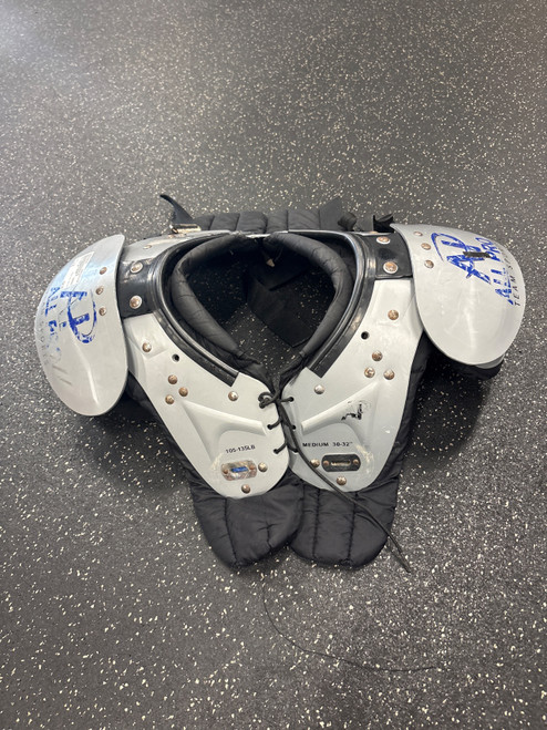 Vist Large View of Product Image Which is Used ALL PRO SP FB Shoulder Pads Grey MD