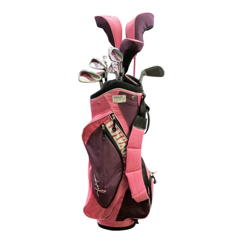 Vist Large View of Product Image Which is Used Wilson HOPE BREAST CANCER EDITION Womens Package Set RH Pink 11 Piece