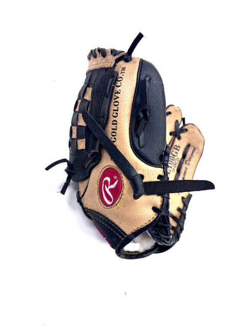 Vist Large View of Product Image Which is Used Rawlings PL100GB BB/SB Glove RH Throw Brown 10"