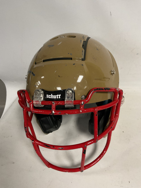 Vist Large View of Product Image Which is Used Schutt F7 LX1 YTH FB Helmet Brown LG