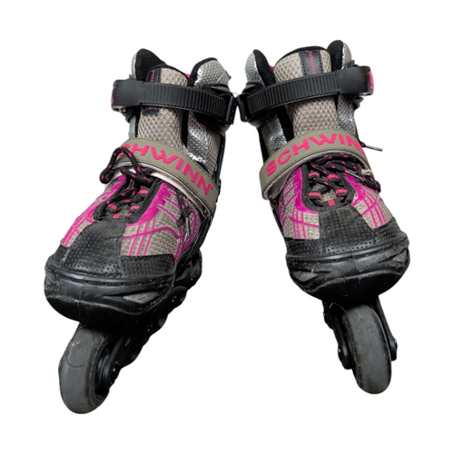 Vist Large View of Product Image Which is Used Schwinn Junior Roller Quad Skates Red Adjustable 1-4