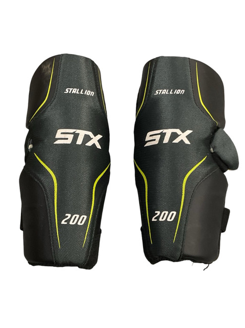 Vist Large View of Product Image Which is Used STX STALLION 200 Lacrosse Arm Pads/Guards Black SM