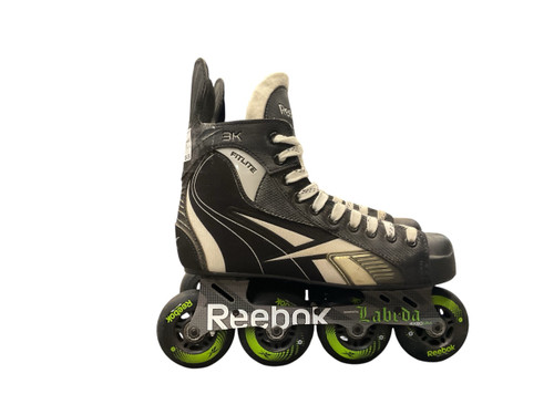 Vist Large View of Product Image Which is Used Reebok 3K FITLITE SZ 8 Senior Aggressive Skates Black Senior 8