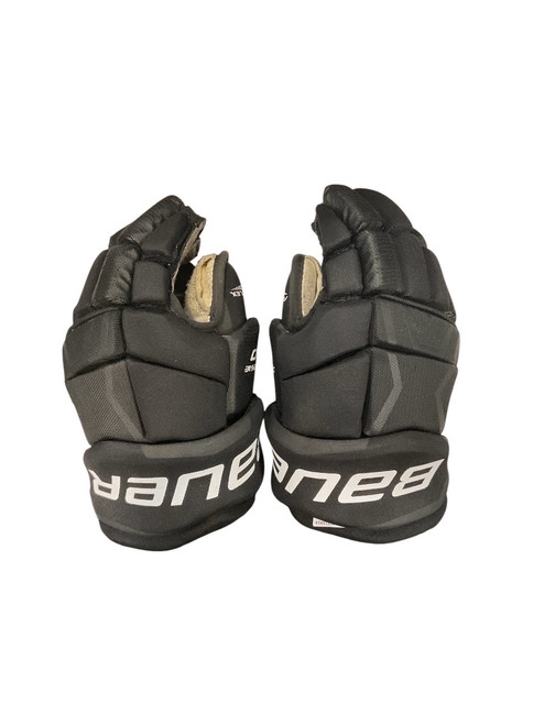 Vist Large View of Product Image Which is Used Bauer SUPREME 150 15 HG Senior Gloves Black 15"