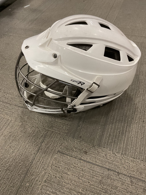 Vist Large View of Product Image Which is Used Cascade CPV-R Lacrosse Helmet White MD