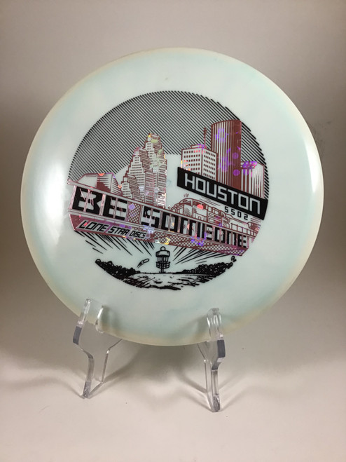 Vist Large View of Product Image Which is Used Lone Star Disc ALPHA HOUSTON Disc Golf Mid Range White 174g