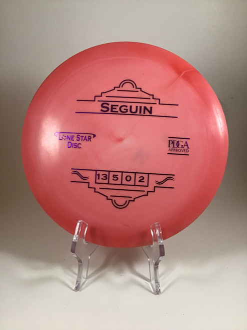 Vist Large View of Product Image Which is Used Lone Star Disc ALPHA SEGUIN Disc Golf Driver Red 175g
