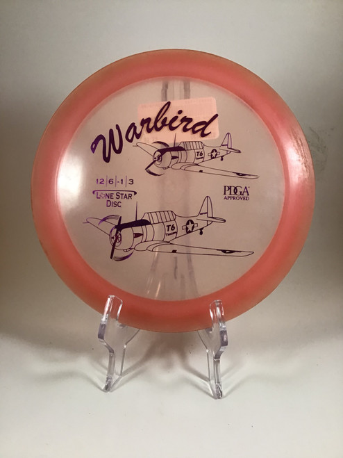 Vist Large View of Product Image Which is Used Lone Star Disc BRAVO WARBIRD Disc Golf Driver Pink 173g