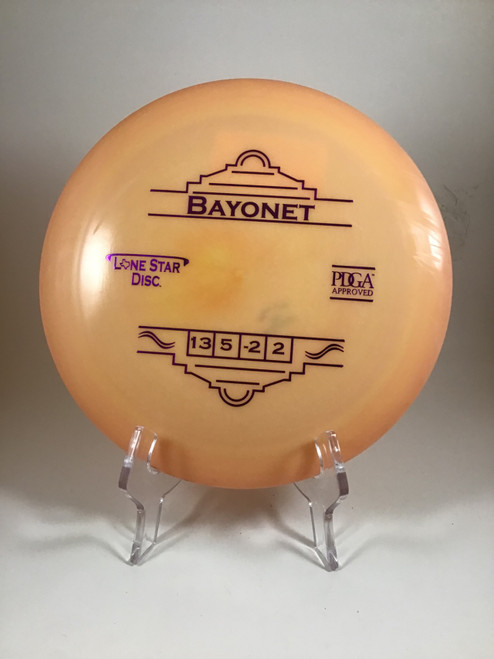 Vist Large View of Product Image Which is Used Lone Star Disc ALPHA BAYONET Disc Golf Driver Orange 175g