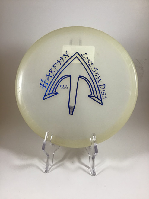 Vist Large View of Product Image Which is Used Lone Star Disc GLOW HARPOON Disc Golf Putter White 174g