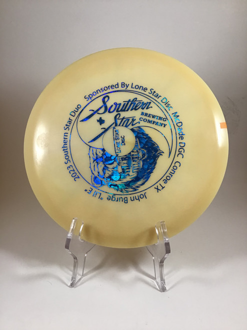 Vist Large View of Product Image Which is Used Lone Star Disc ALPHA TEXAS RANGER Disc Golf Mid Range Orange 175g