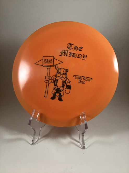 Vist Large View of Product Image Which is Used Lone Star Disc ALPHA MIDDY Disc Golf Mid Range Orange 174g