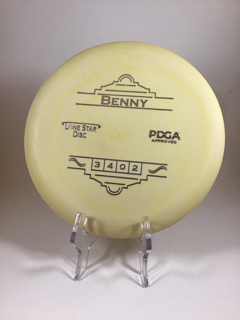 Vist Large View of Product Image Which is Used Lone Star Disc D2 BENNY Disc Golf Putter Yellow 174g