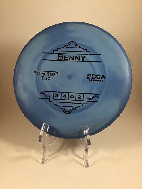 Vist Large View of Product Image Which is Used Lone Star Disc D2 BENNY Disc Golf Putter Royal Blue 175g