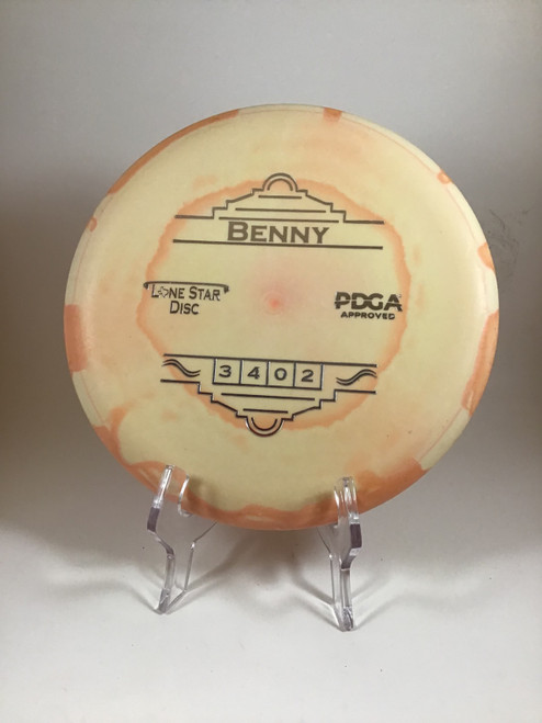 Vist Large View of Product Image Which is Used Lone Star Disc D2 BENNY Disc Golf Putter Orange 174g