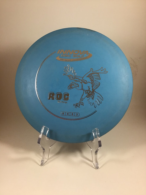 Vist Large View of Product Image Which is Used Innova DX ROC Disc Golf Mid Range Royal Blue 180g