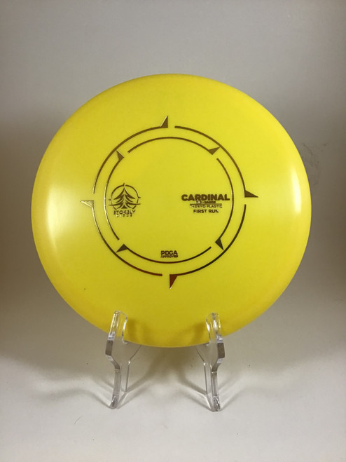 Vist Large View of Product Image Which is Used STOKELY THERMO CARDINAL Disc Golf Mid Range Yellow 180g