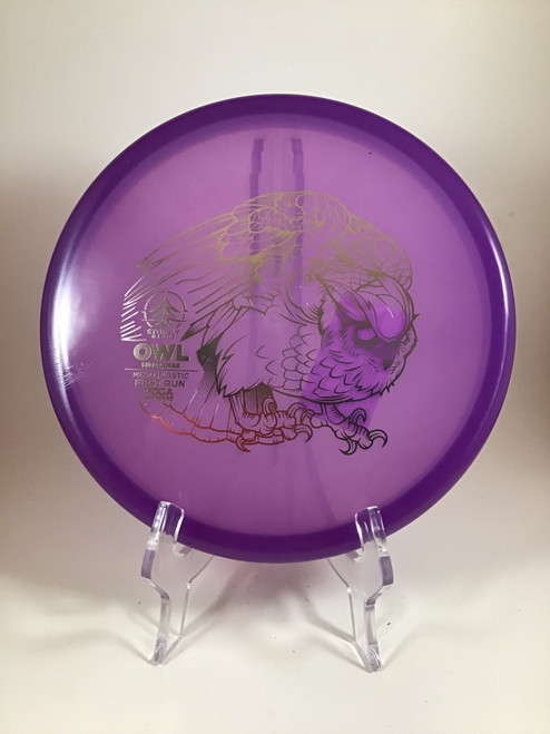 Vist Large View of Product Image Which is Used STOKELY MESO OWL Disc Golf Mid Range Purple 179g
