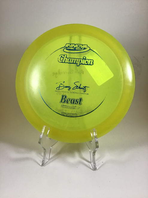Vist Large View of Product Image Which is Used Innova CHAMPION BEAST Disc Golf Driver Yellow 174g